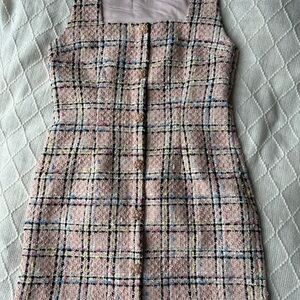 Endless Rose Pink Plaid Mini Dress